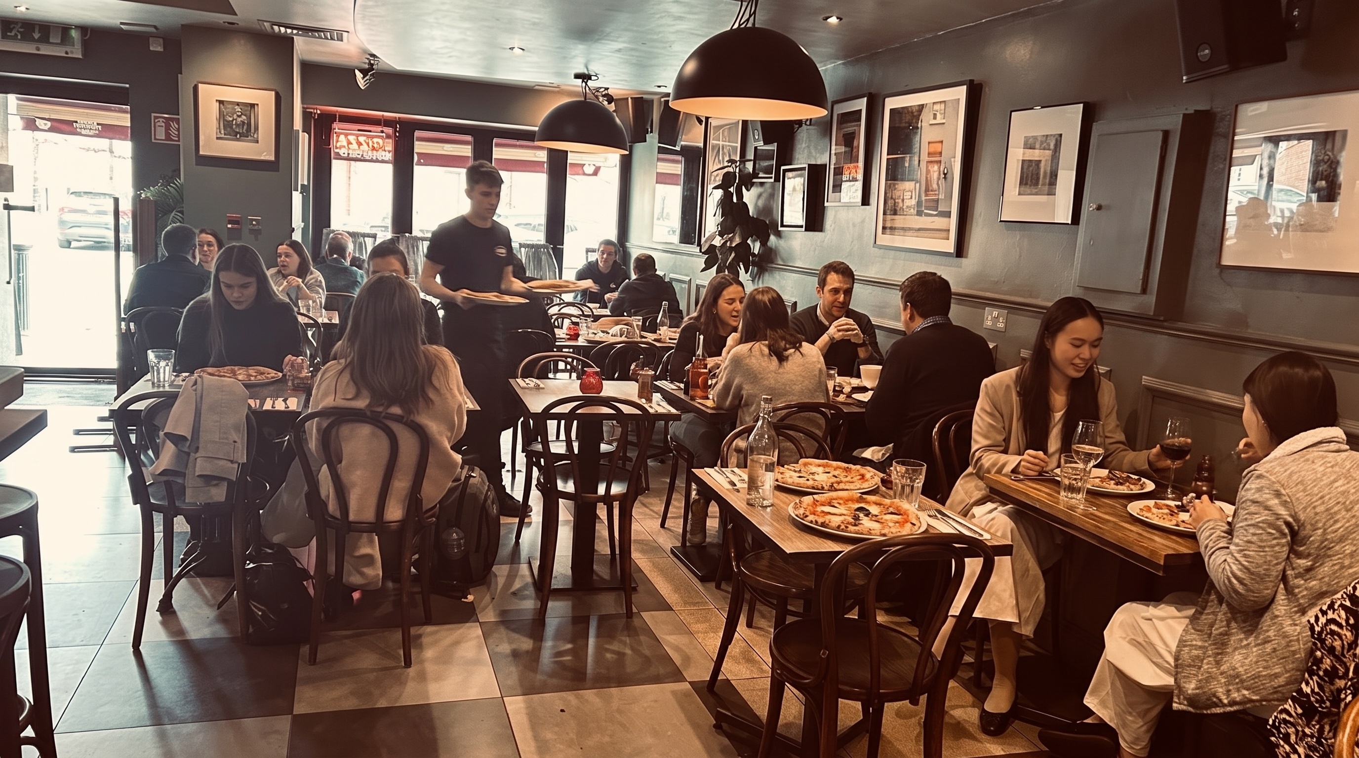 A full dining room at Sasha's on Shelbourne Road